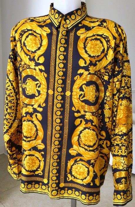 vintage versace shirt xxl|gianni Versace vintage silk scarf.